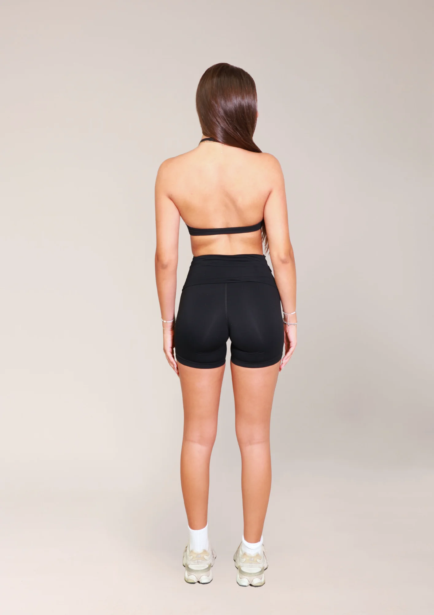 ALLURE FOLD OVER SHORTS - BLACK - Image 4