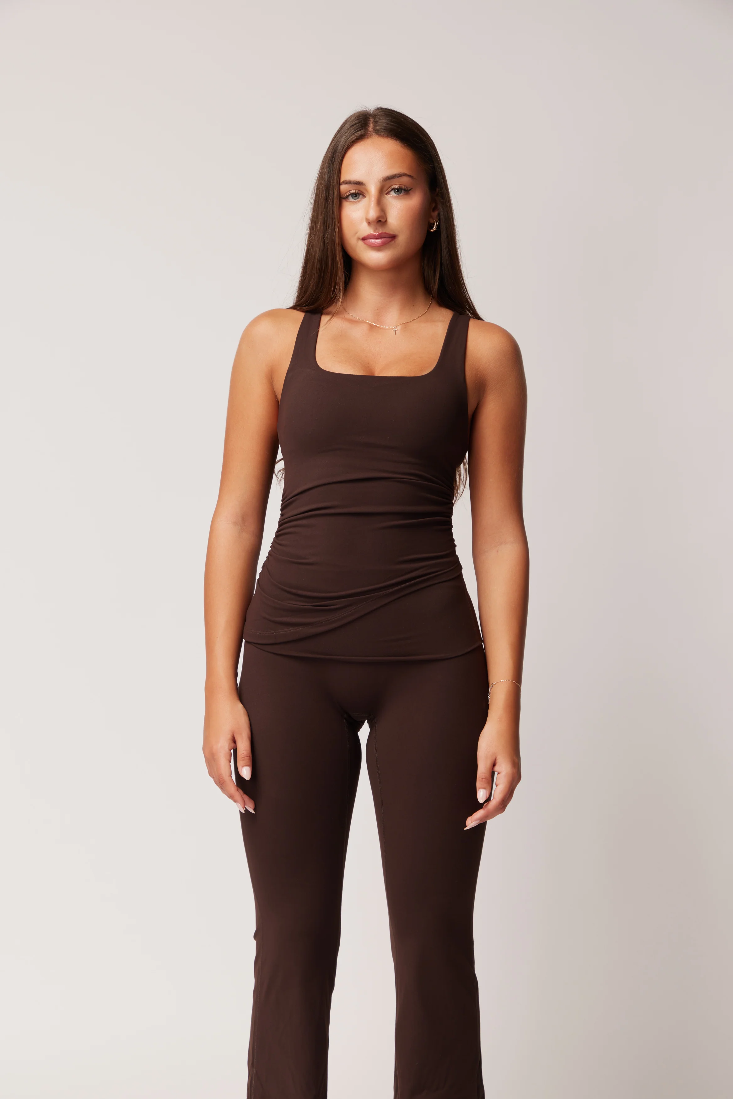 ALLURE RIRI ASYMMETRICAL TANK - ESPRESSO - Image 3