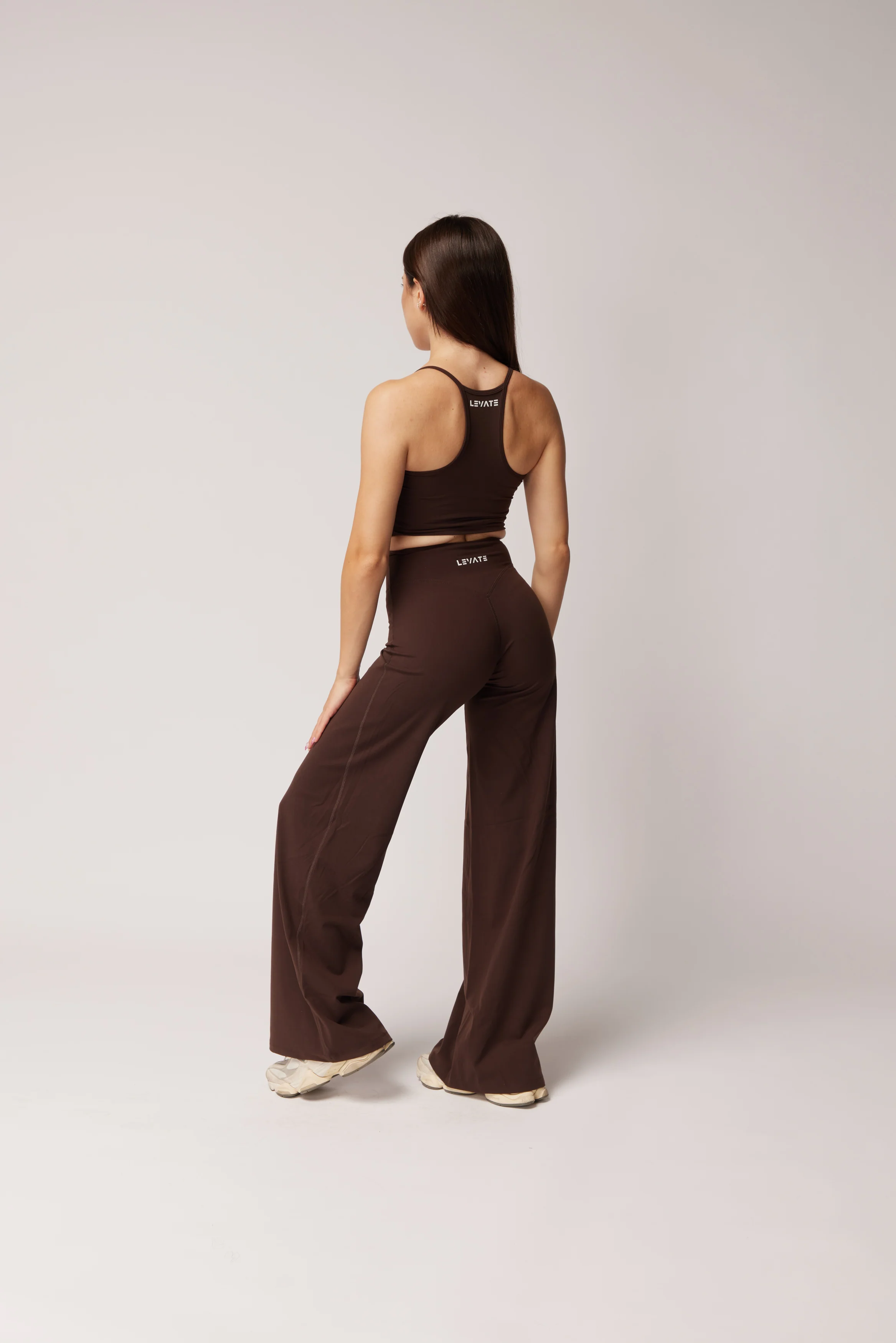 SIGNATURE STRAIGHT LEG PANTS (PETITE) - ESPRESSO - Image 2