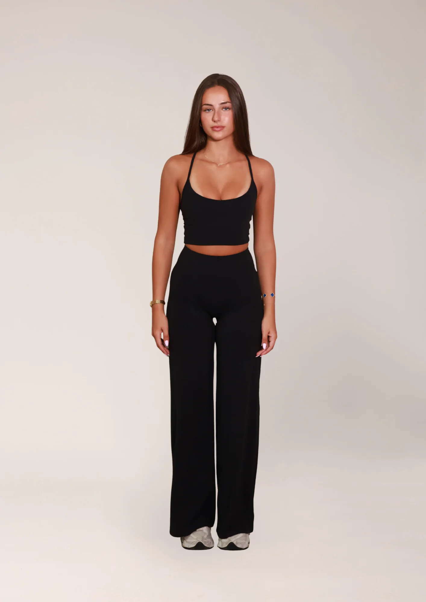 SIGNATURE STRAIGHT LEG PANTS (TALL) - BLACK - Image 3