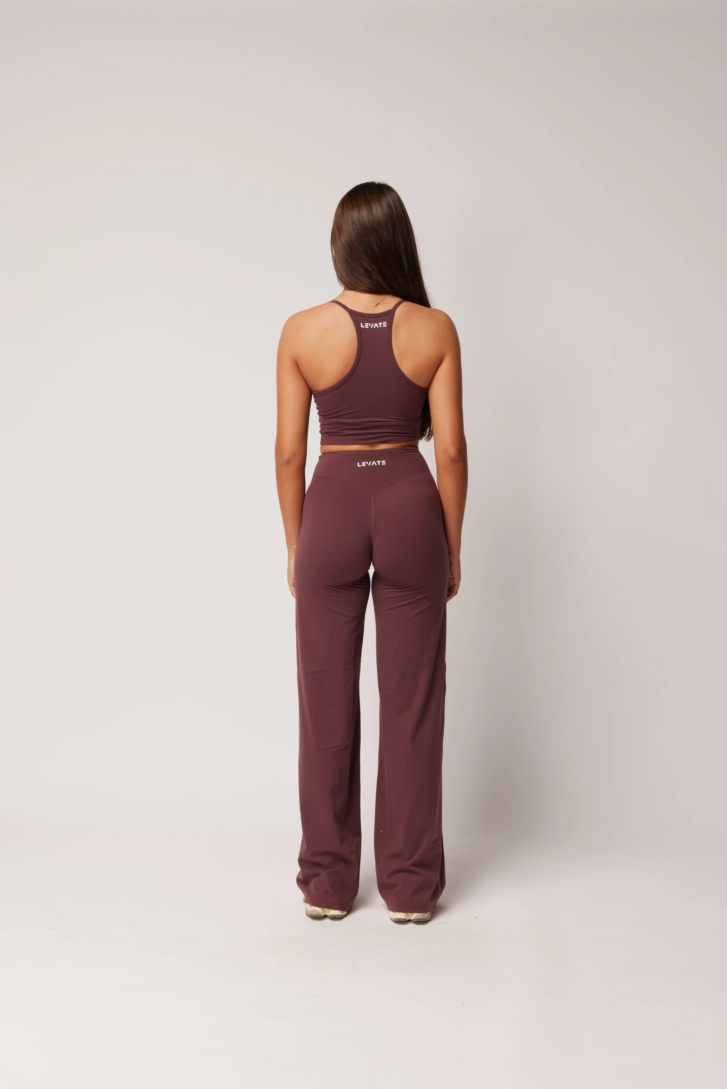 SIGNATURE STRAIGHT LEG PANTS (TALL) - WINE - Image 4