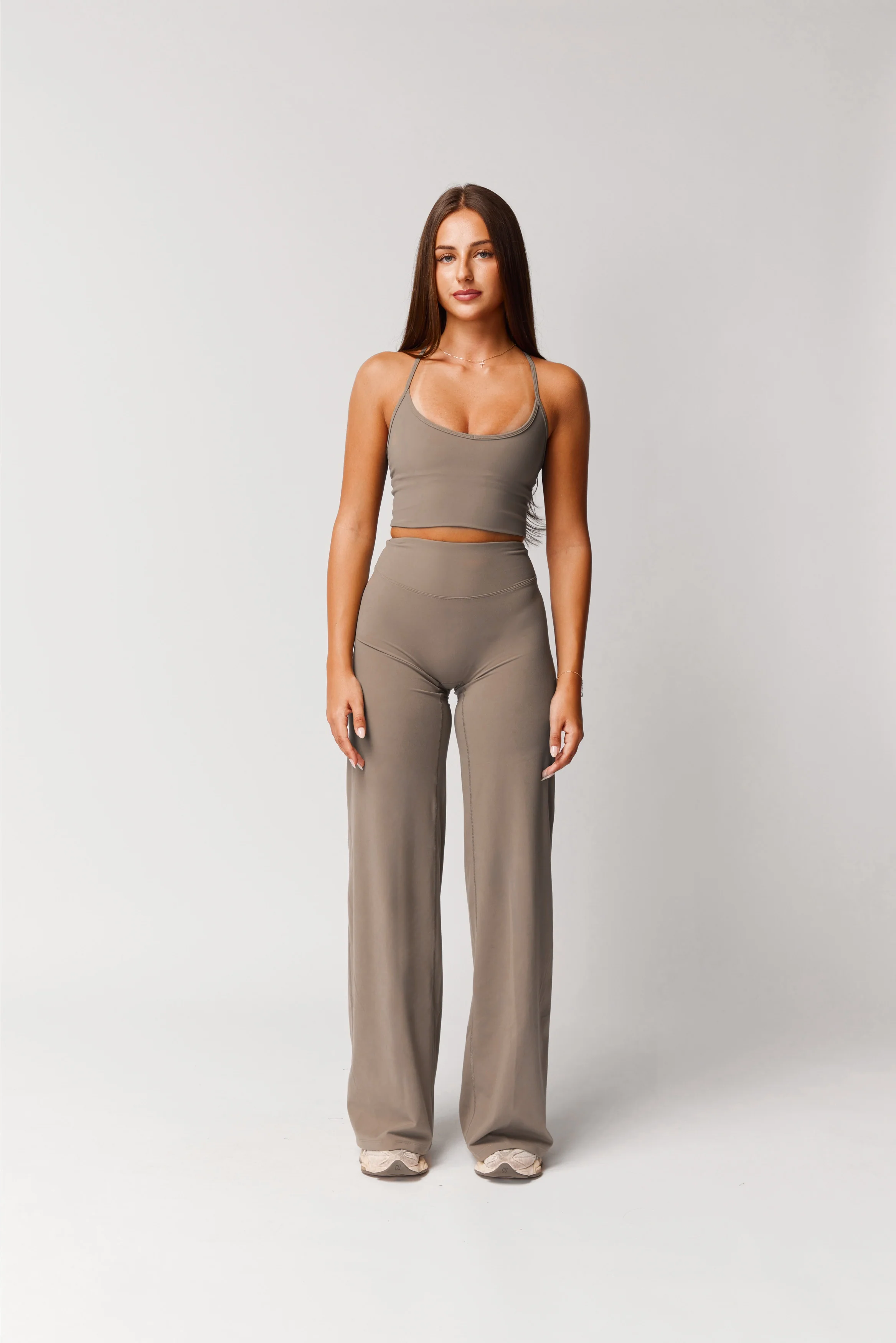 SIGNATURE STRAIGHT LEG PANTS (TALL) - WALNUT - Image 3